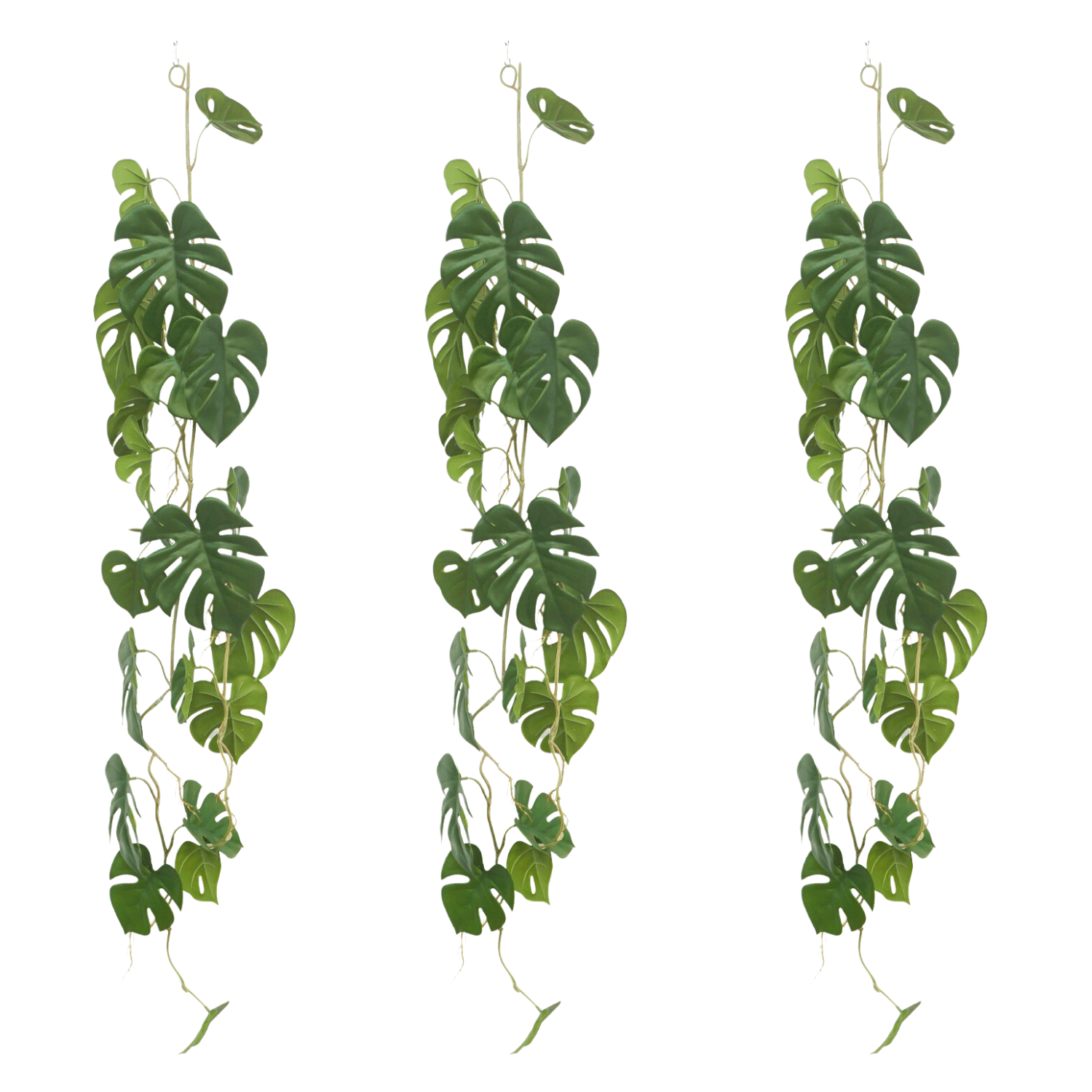 3pcs. Guirlande Monstera Artificielle 120cm (Guirlande)