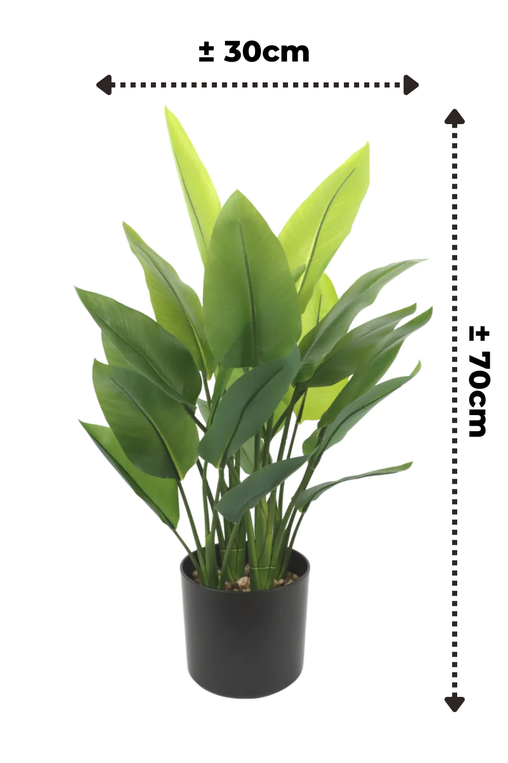 Strelitzia artificielle 70 cm