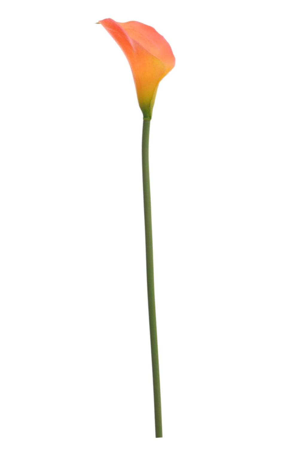 Calla fleur artificielle 58cm Orange/Jaune