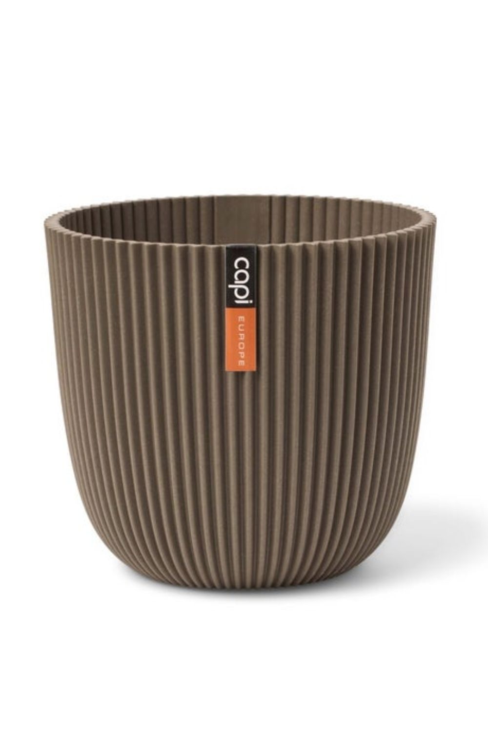 Pot de fleur Capi Groove boule 21,5x20 Warm Taupe