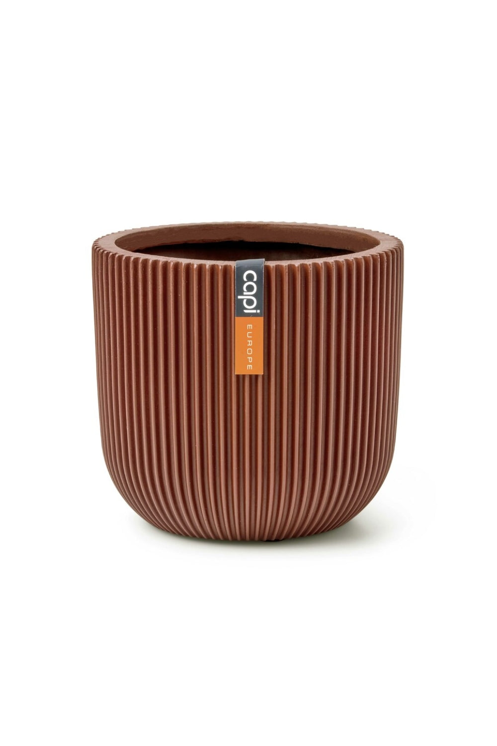 Pot de fleur Capi Groove boule 17x15 Merlot Rouge