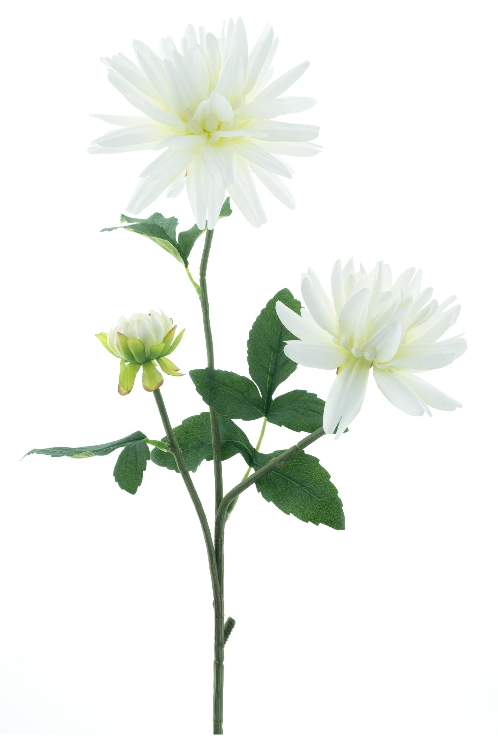 Dahlia Fleur Artificielle Blanche 76cm
