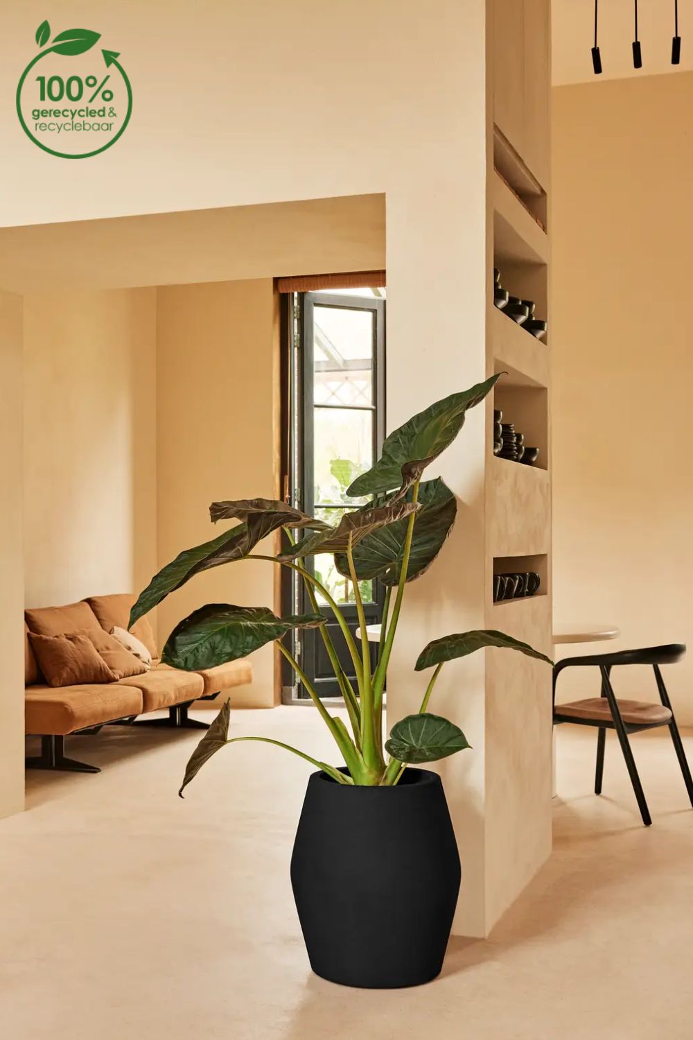 Pot de fleur Elho June Split High 53 cm Noir