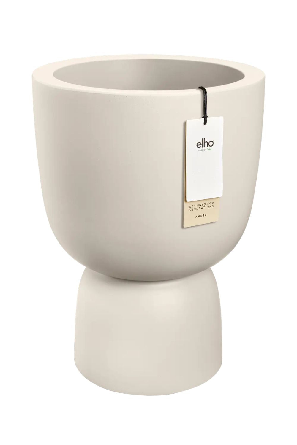 Pot de fleur Elho Amber Coupe 35cm Lin Blanc