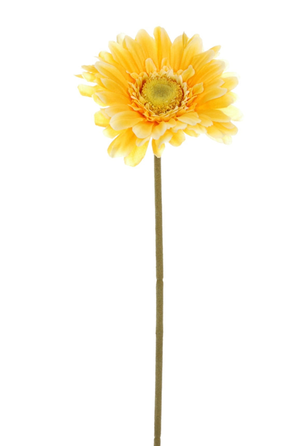 Gerbera fleur artificielle 56cm Jaune