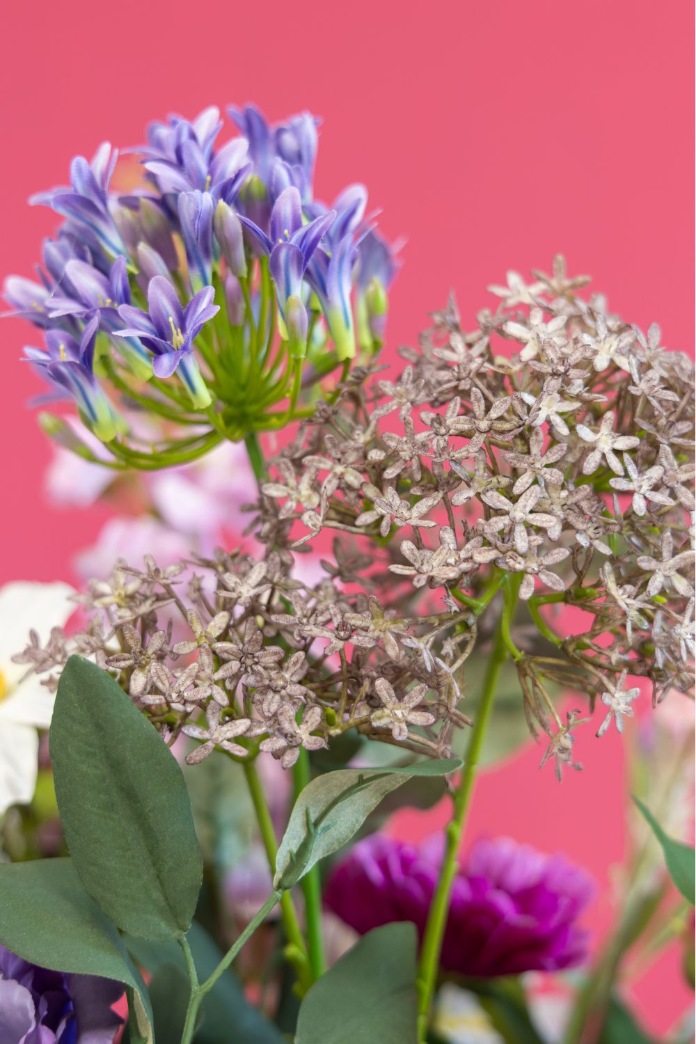 Fleur de couronne artificielle violette 70 cm