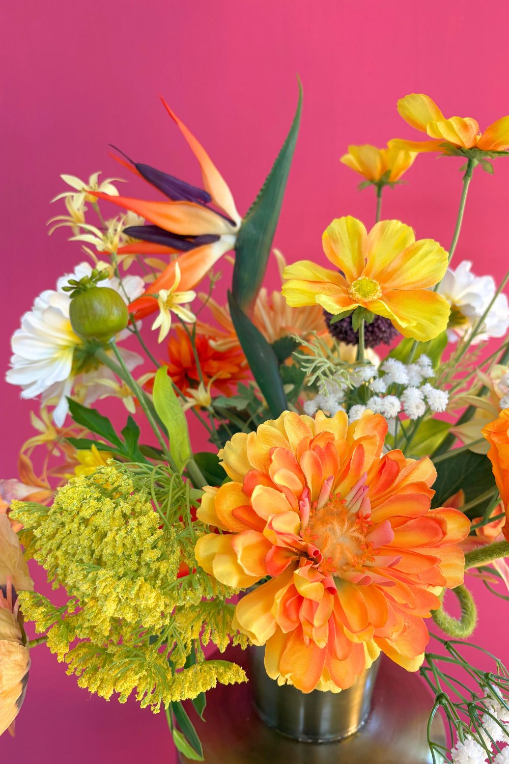 Détails 3 du Bouquet Artificiel Orange Oasis