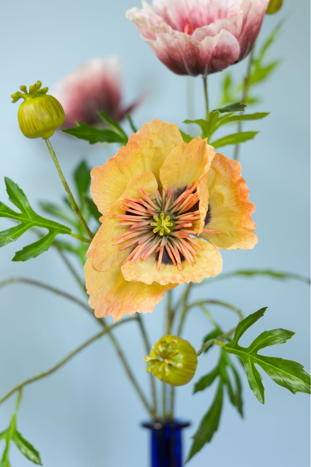 Détails du Bouquet Artificiel Poetic Poppies