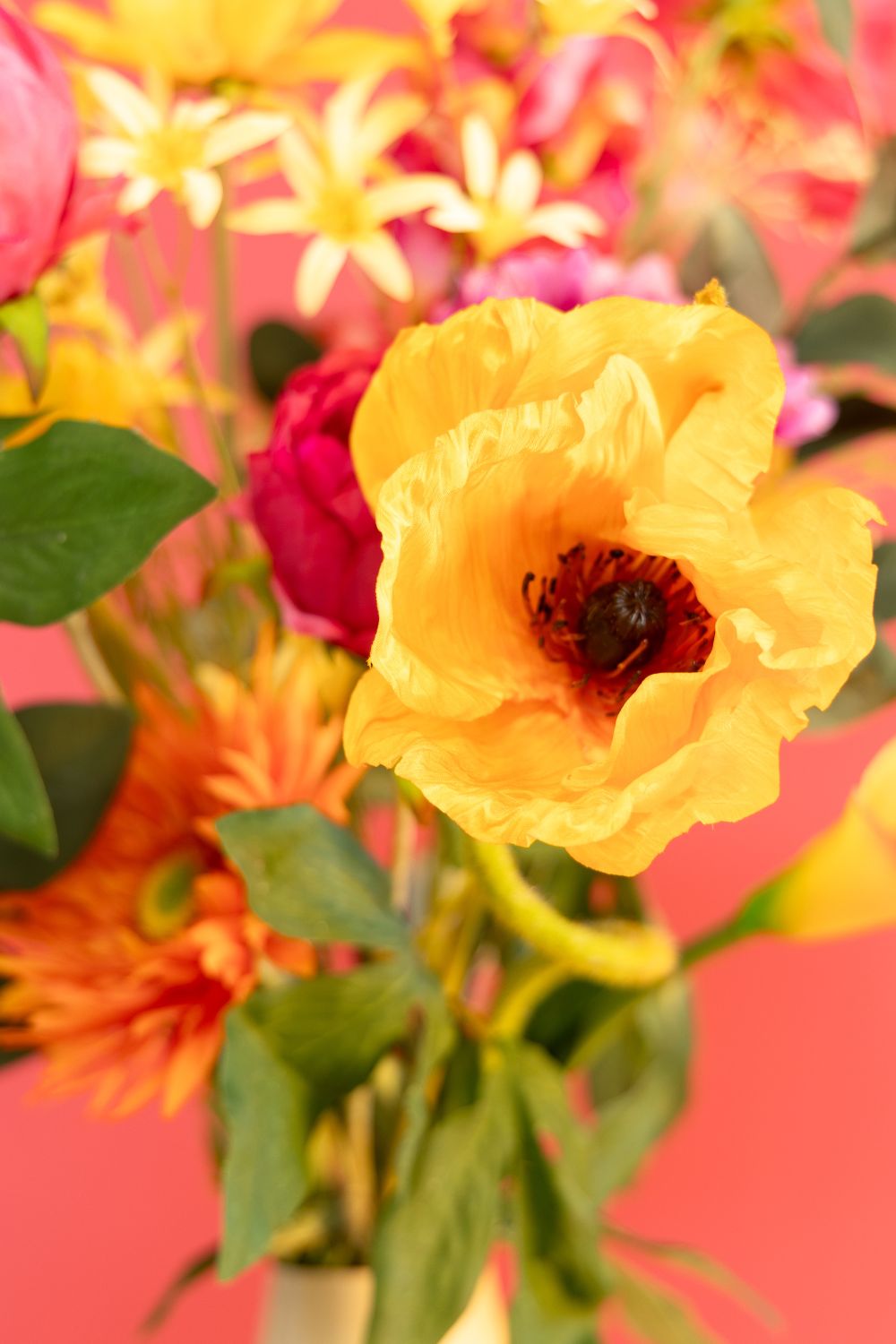 Détails du Bouquet Artificiel Sunset Symphony