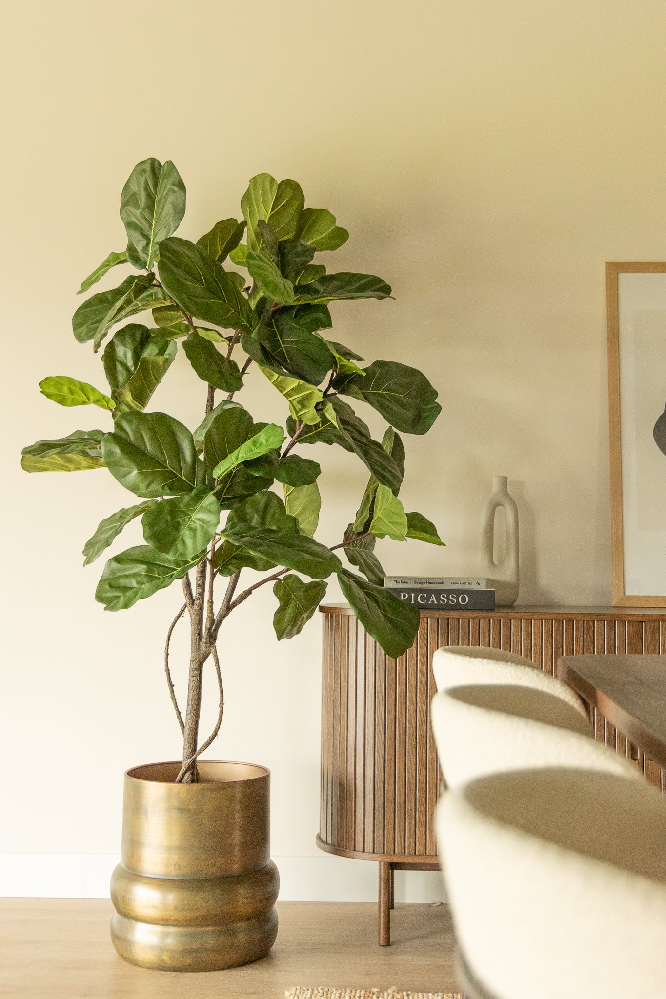 Photo d'ambiance du Pot de fleur Sempre Doré Vintage 40x40 cm