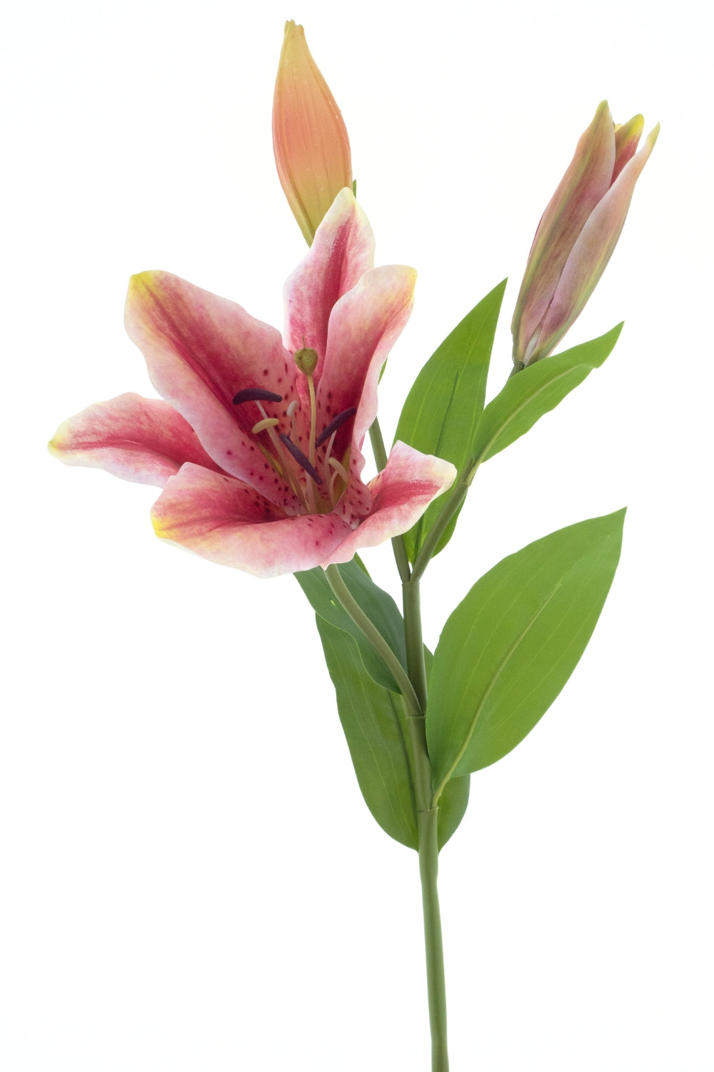 Lys Tigre Artificiel 81cm Rose