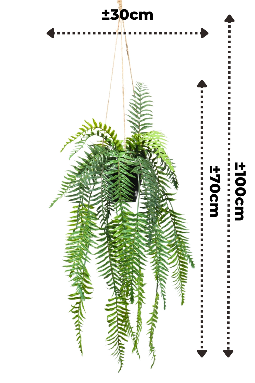 Fougère Plante Artificielle Suspendue 100 cm