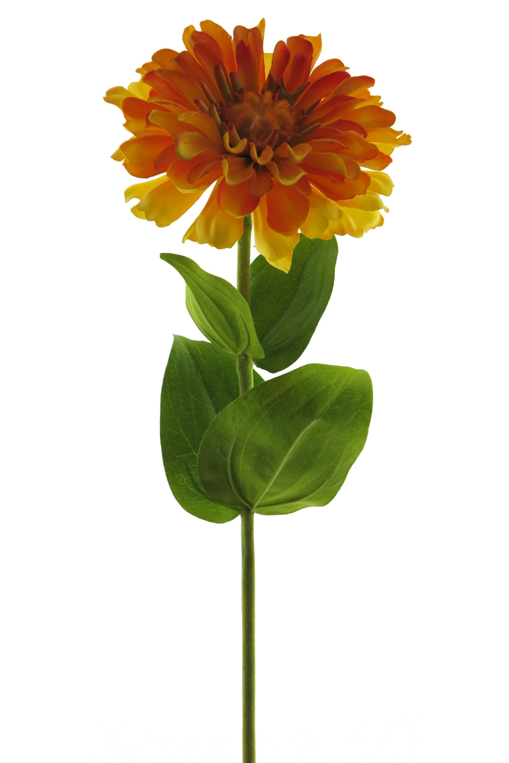 Zinnia fleur artificielle 58cm Jaune
