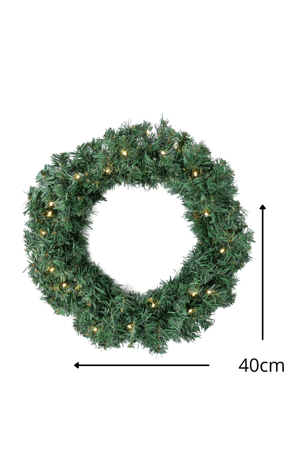 Guirlande de Noël Artificielle avec Lumières 40cm