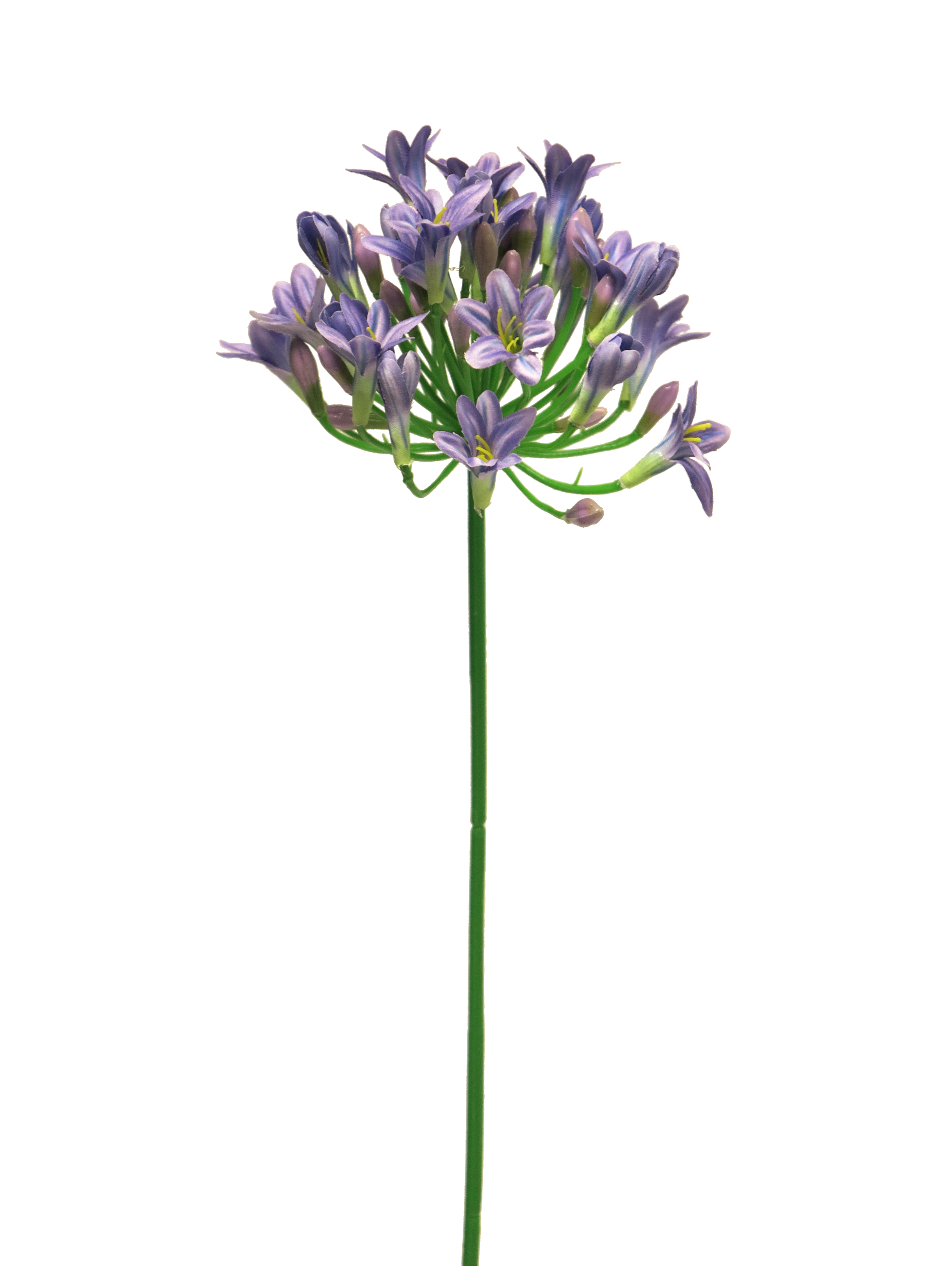 Agapanthe Lady Blue Fleur Artificielle Violette 75cm