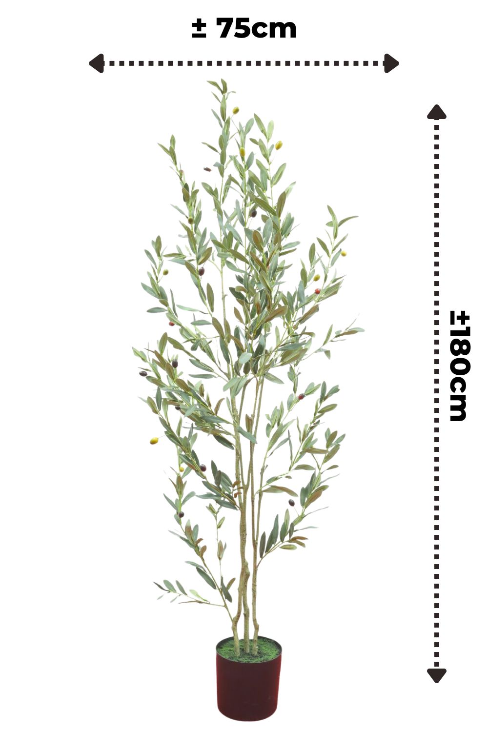 Arbre d'olivier artificiel 180 cm