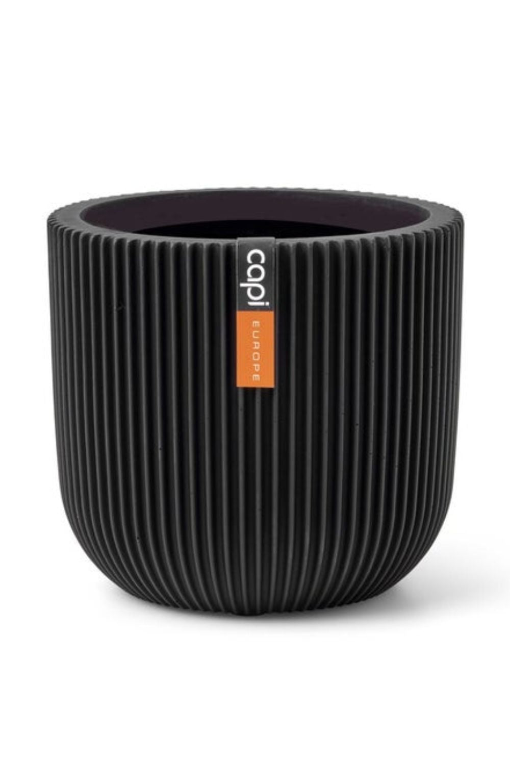 Pot de fleur Capi Groove boule 24x21 Noir