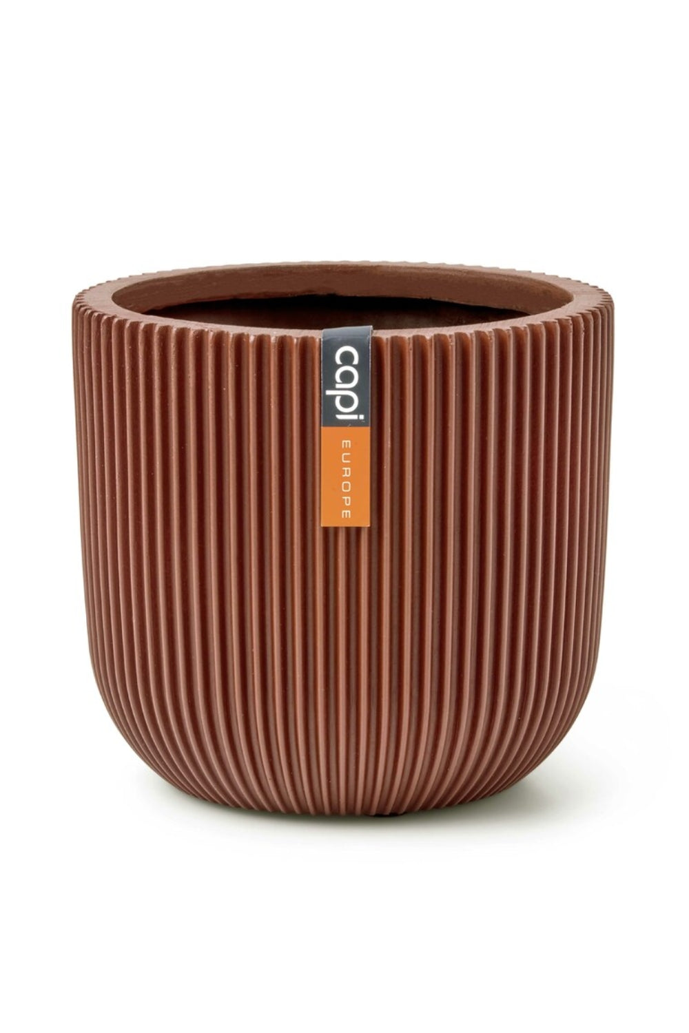 Pot de fleur Capi Groove boule 24x12 Merlot Rouge