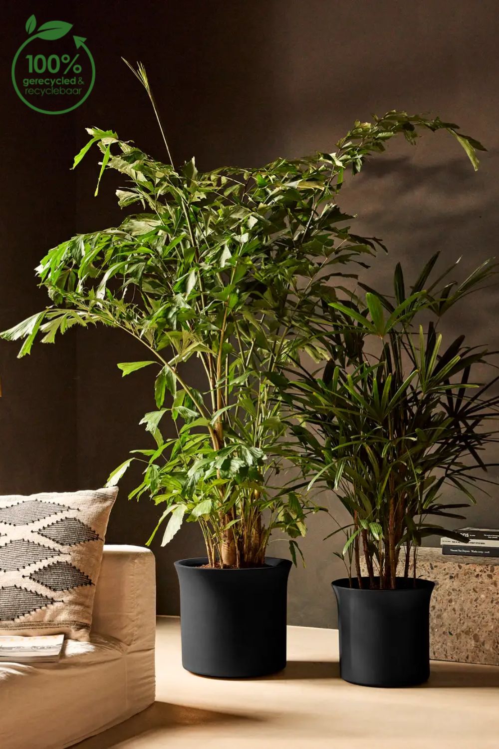 Pot de fleur Elho June Tulip 39 cm Noir