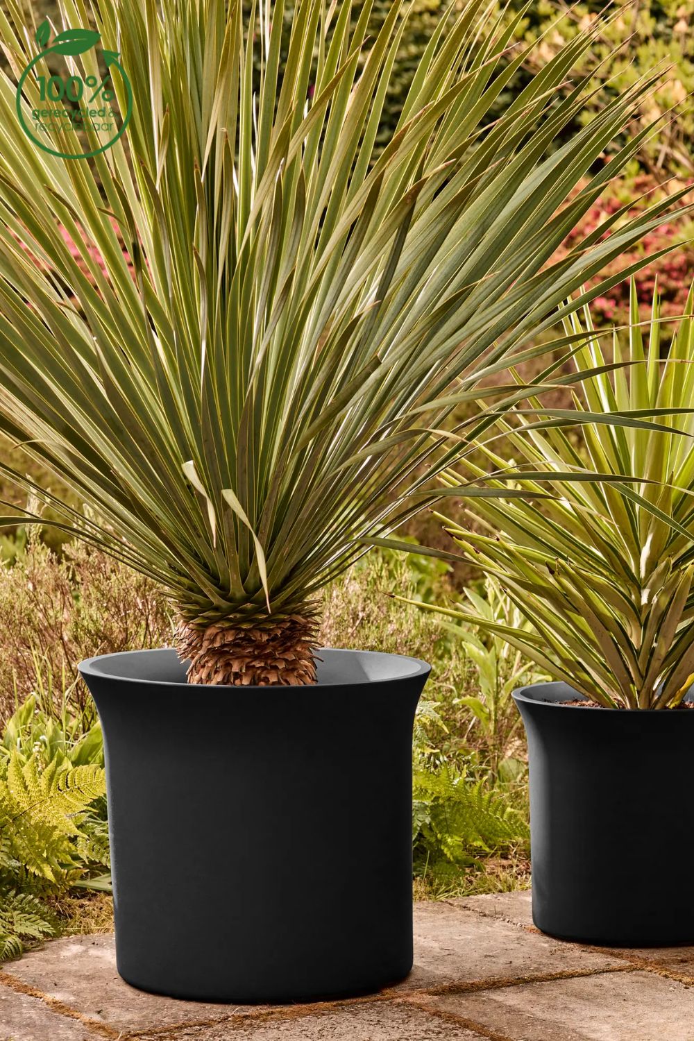 Pot de fleur Elho June Tulip 39 cm Noir