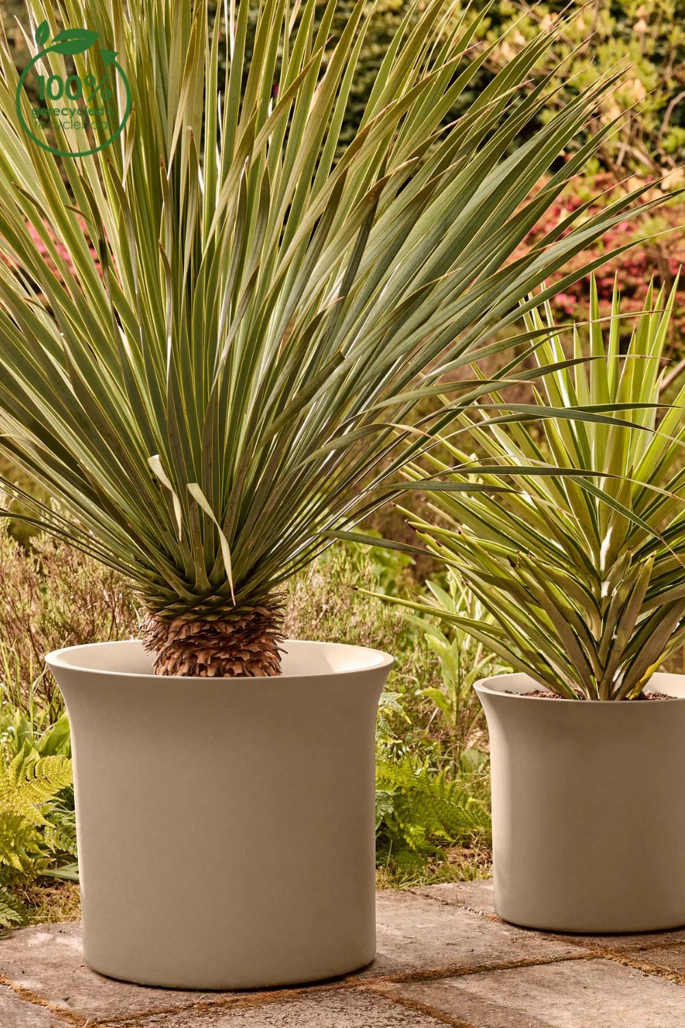 Pot de fleur Elho June Tulip 39 cm Balanced Beige