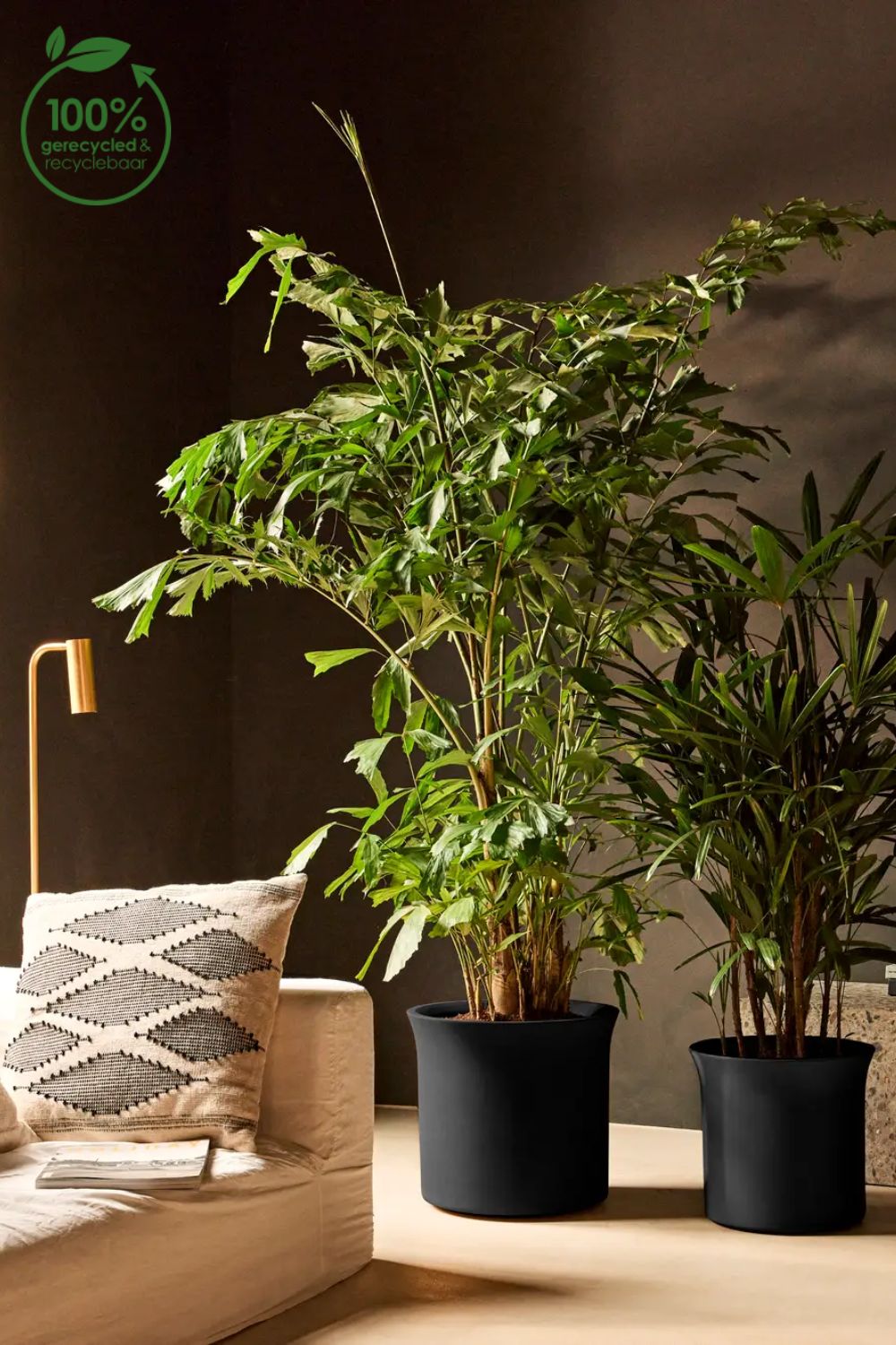 Pot de fleur Elho June Tulip 47 cm Noir