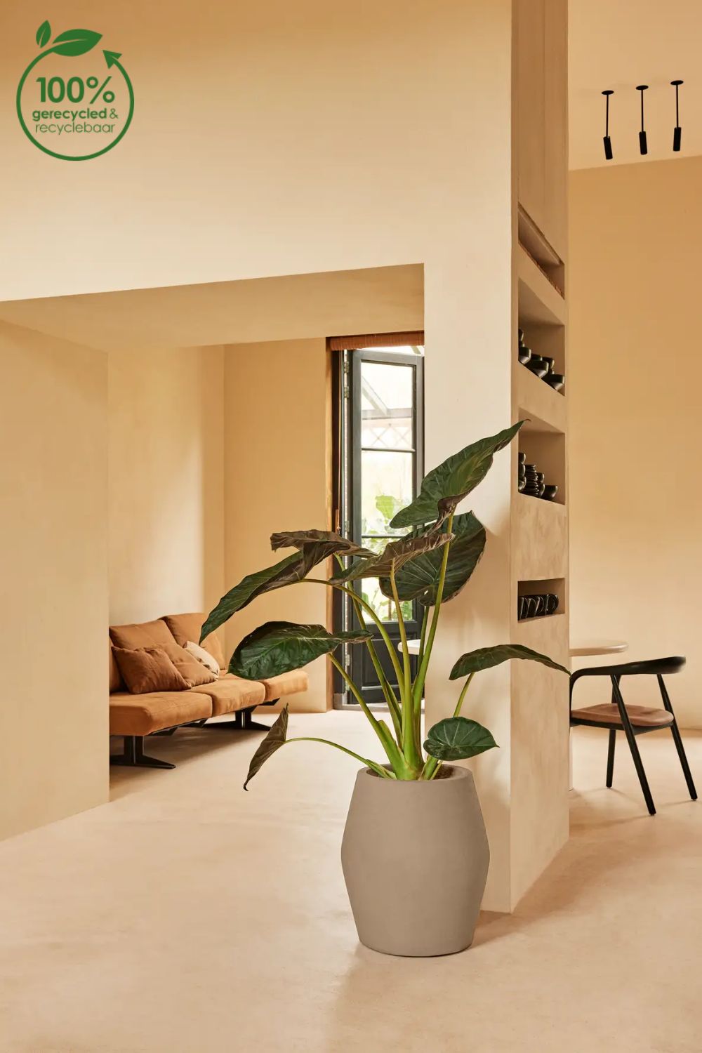 Pot de fleur Elho June Split Haut 53 cm Beige Équilibré