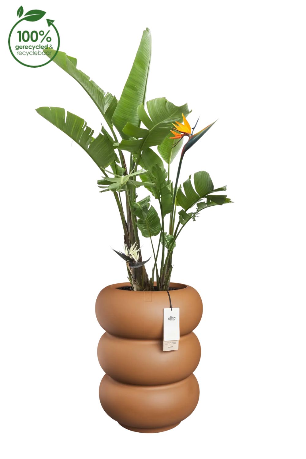 Pot de fleur Elho Amber Roll High 58cm Caramel