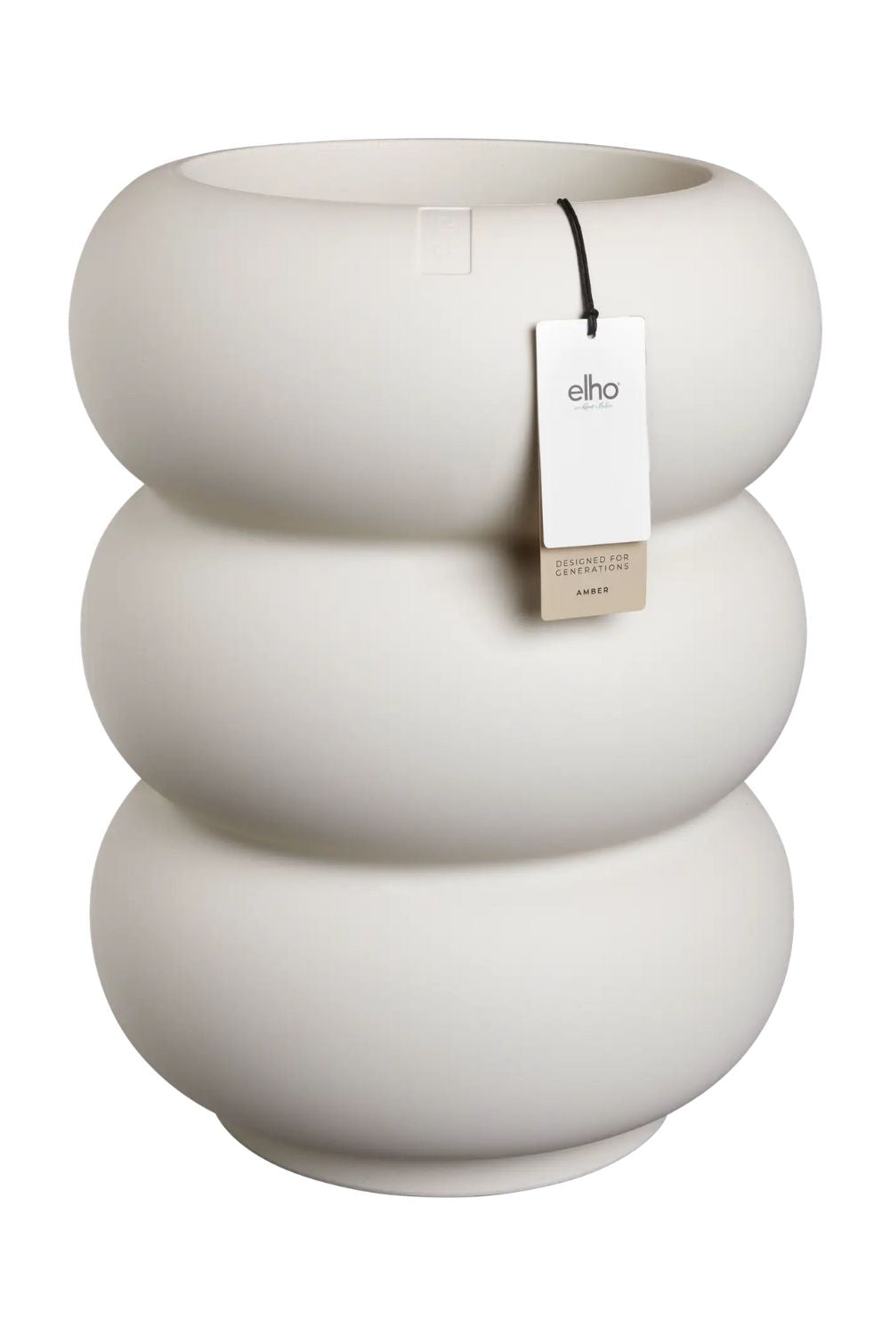 Pot de fleur Elho Amber Roll High 58cm Blanc Lin