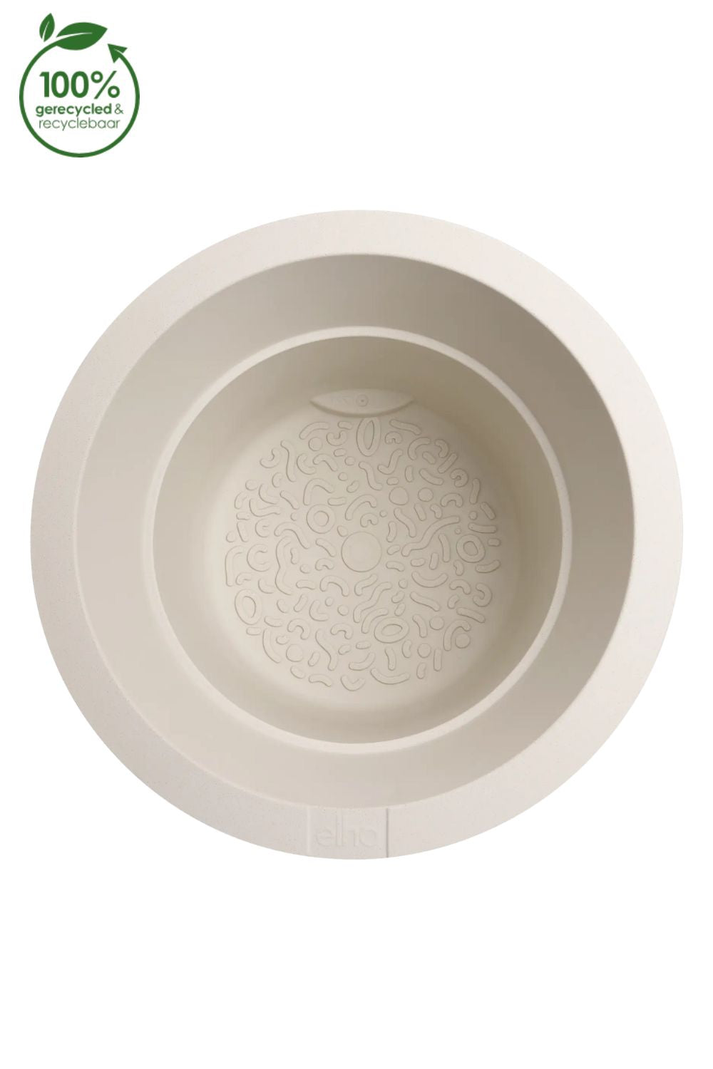 Pot de fleur Elho Amber Grail 30 cm Lin Blanc