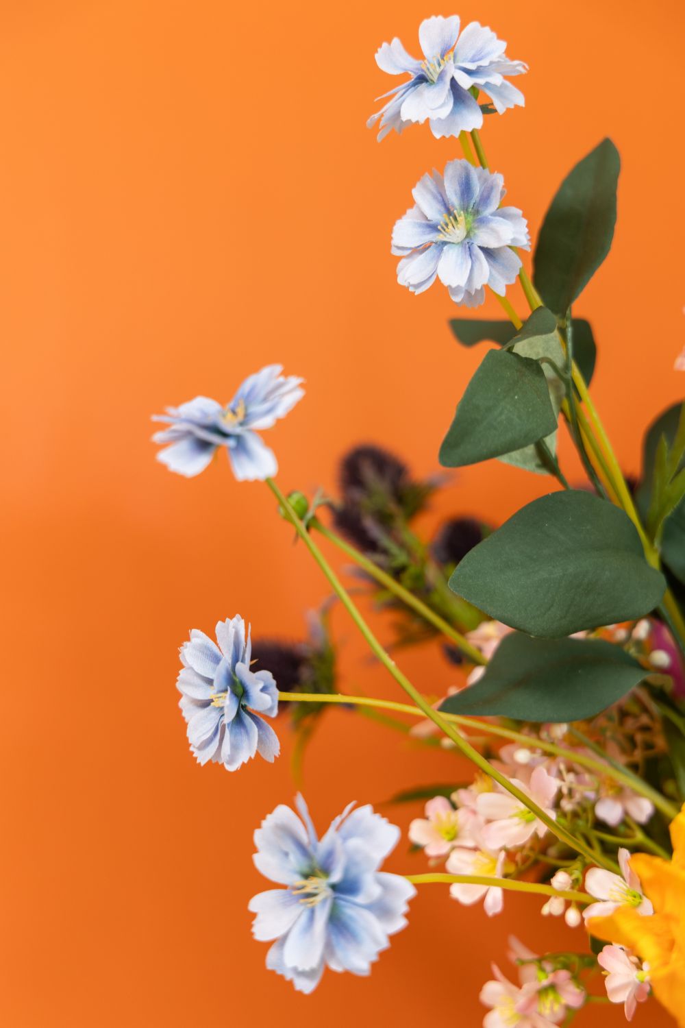 Détails du Bleuet Fleur Artificielle 64cm Bleu