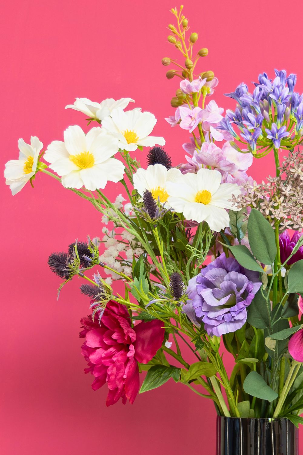 Détails du Cosmos Fleur Artificielle 77cm Crème