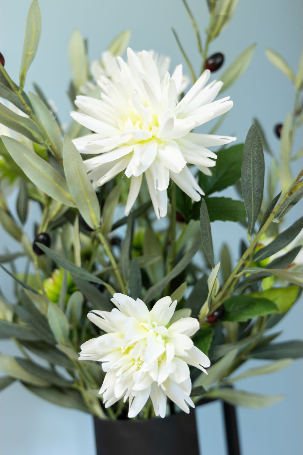 Dahlia Fleur Artificielle Blanche 76cm