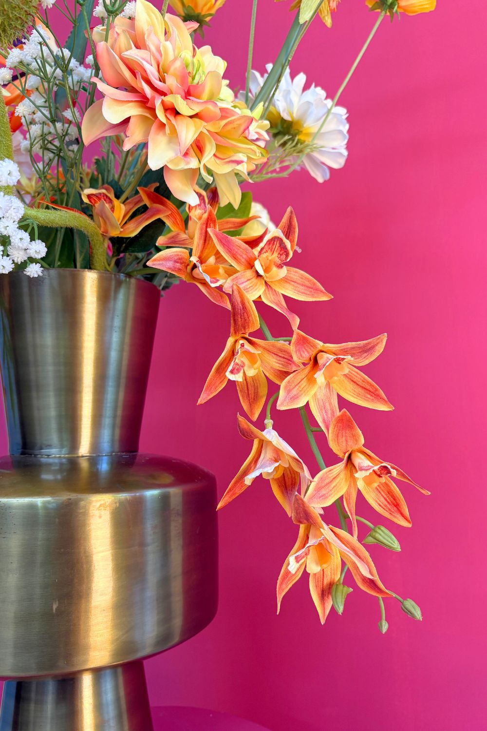 Détails du Bouquet Artificiel Orange Oasis