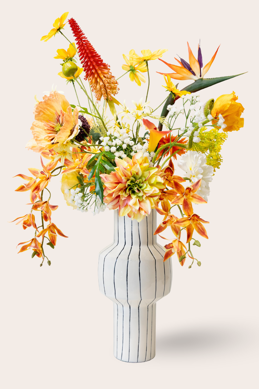 Bouquet Artificiel Orange Oasis