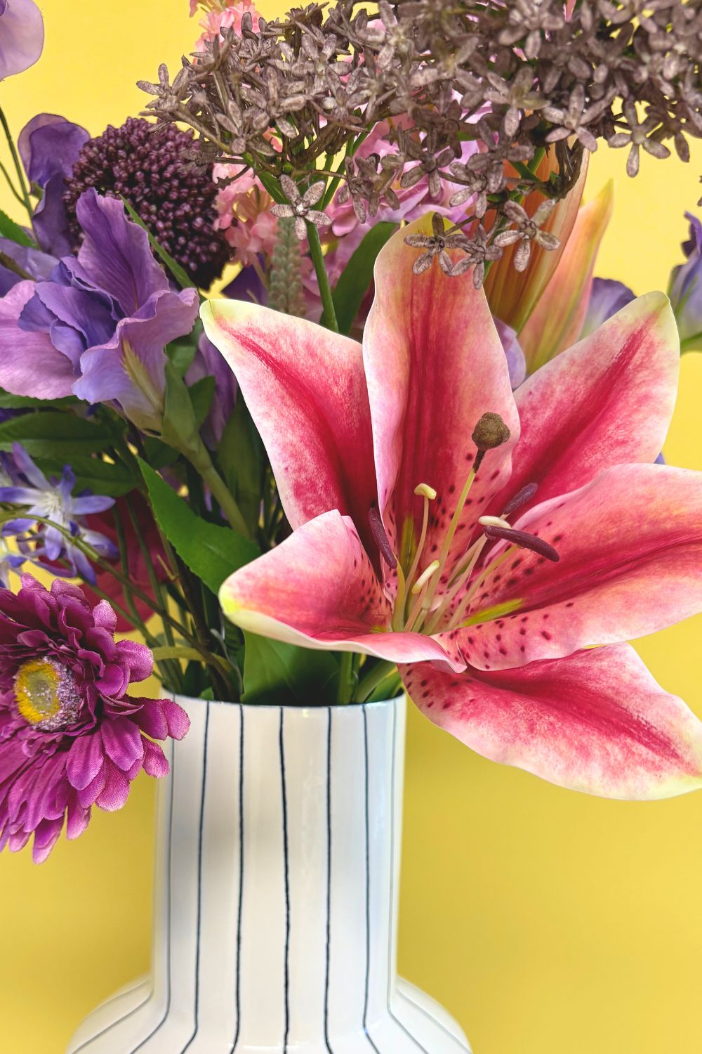 Détails 2 du Bouquet Artificiel Purple Paradise