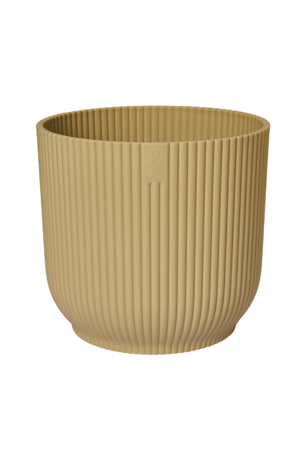 Pot de fleur Elho Vibes Fold rond 18 cm Jaune Beurre