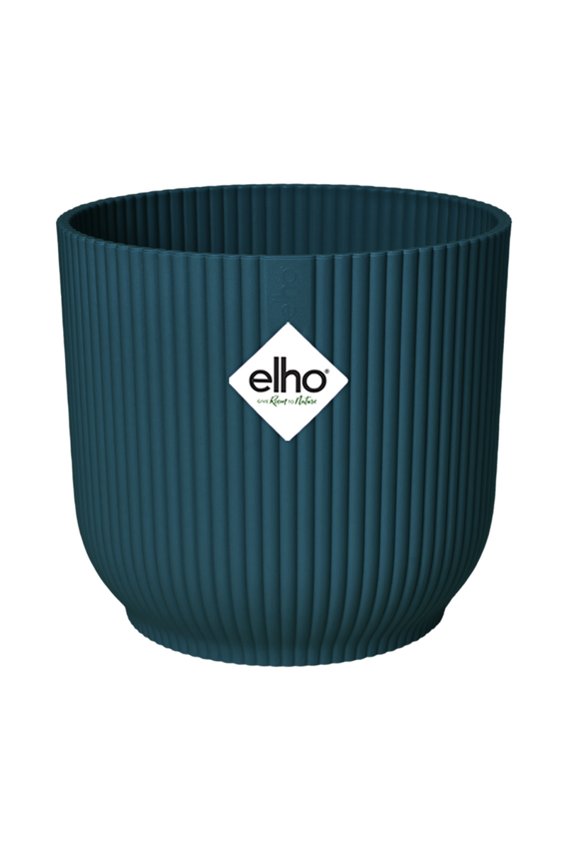 Pot de fleur Elho Vibes Fold rond 16 cm Bleu Profond