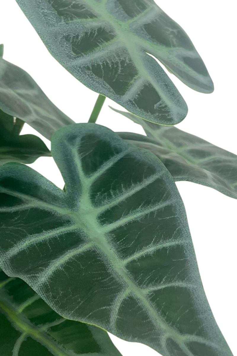 Détails des feuilles du Caladium Artificiel 20cm