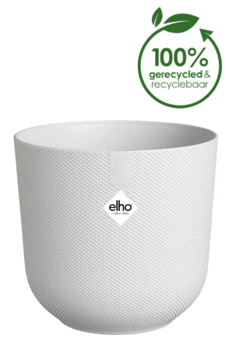 Pot de fleur Elho Jazz rond 14 cm Blanc Soyeux