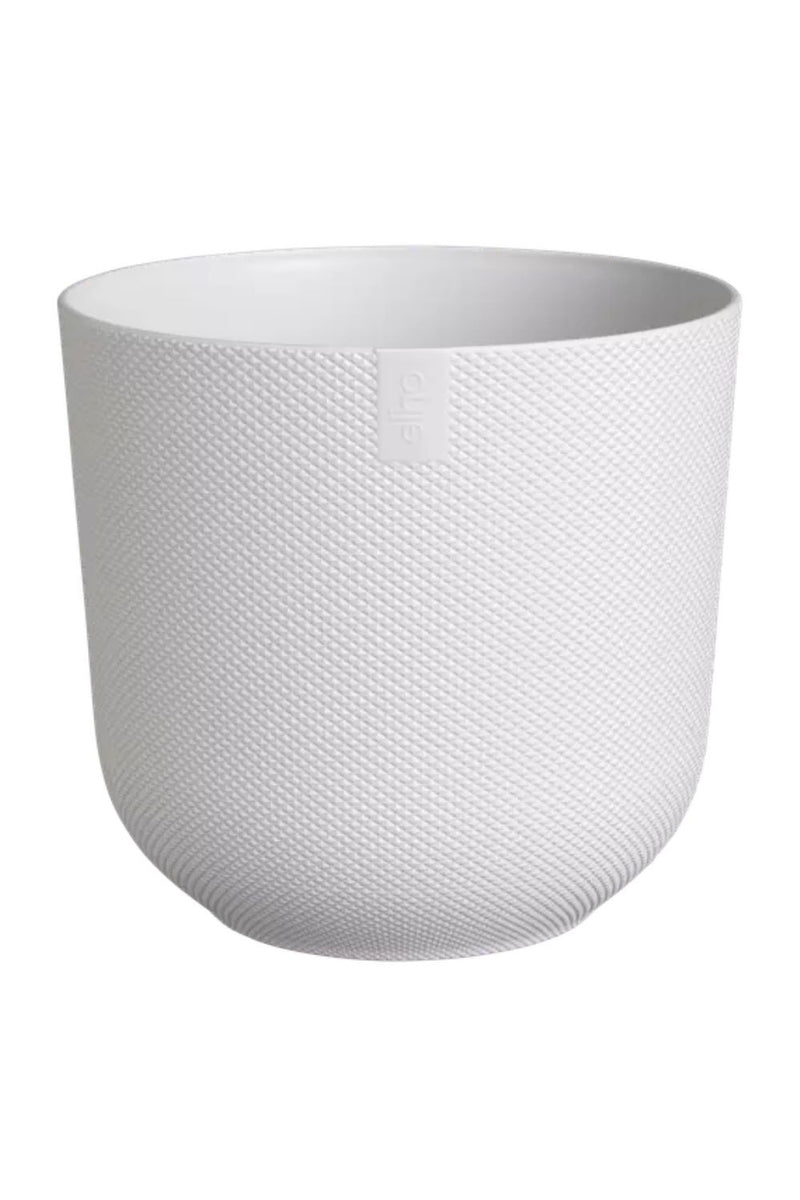 Pot de fleur Elho Jazz rond 14 cm Blanc Soyeux