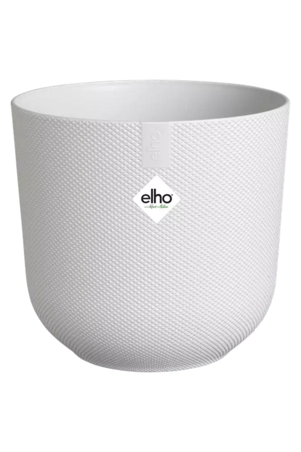Pot de fleur Elho Jazz rond 14 cm Blanc Soyeux