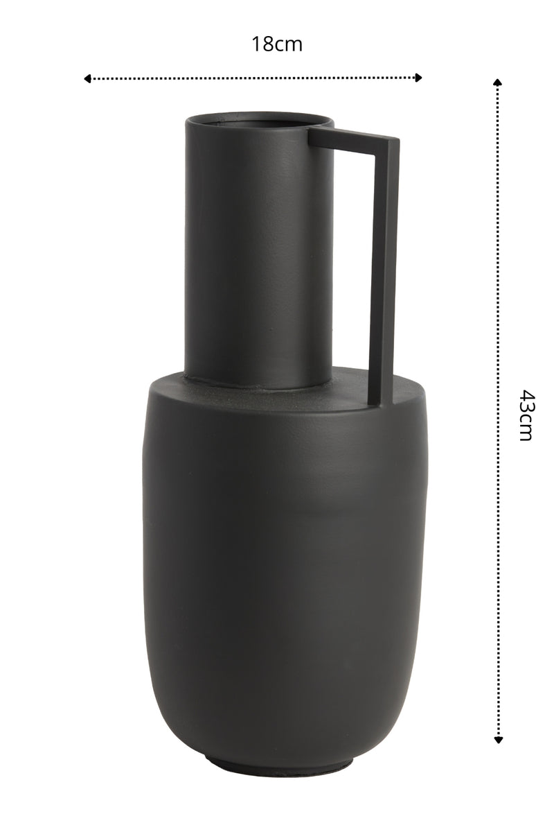 Dimensions du Vase Certalo 43x18cm Noir