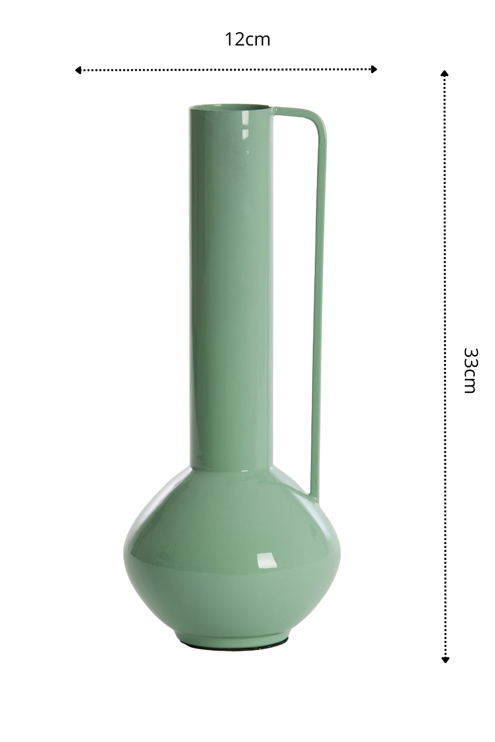 Dimensions du Vase Panzano 33x12cm Vert Menthe