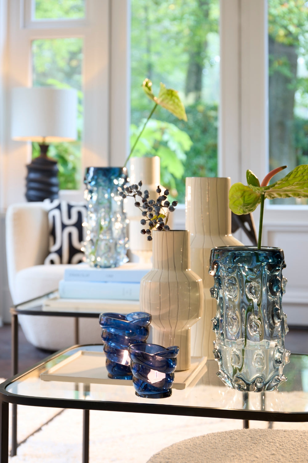 Photo d'ambiance du Vase Senuma 42x18cm Blanc