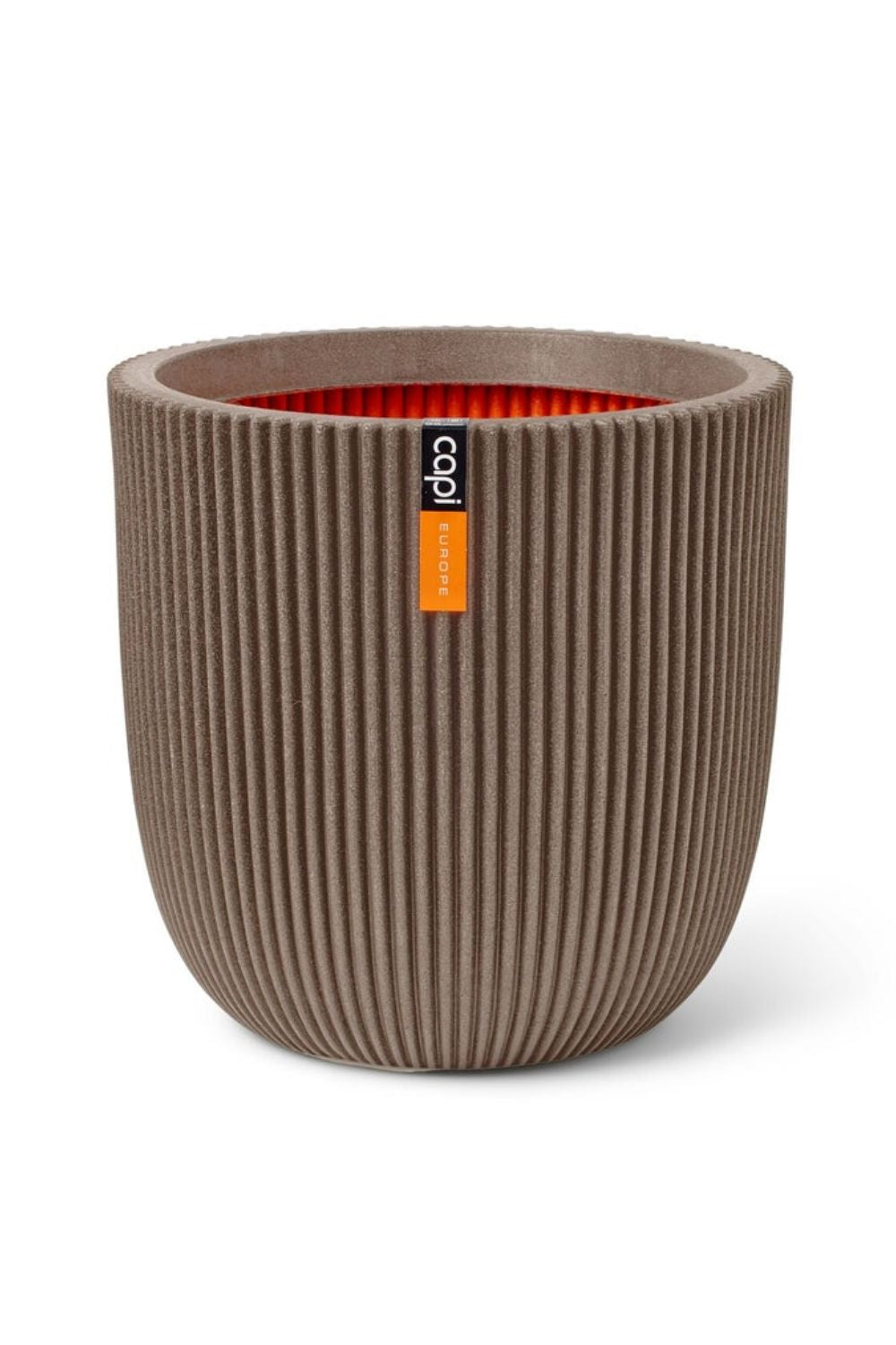 Pot de fleur Capi Groove boule 21,5x20 Warm Taupe