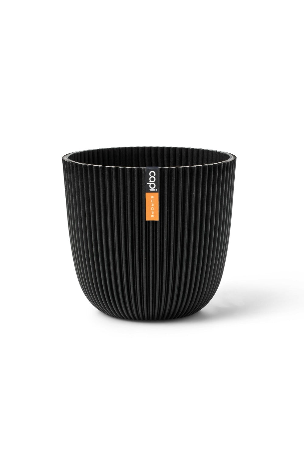 Pot de fleur Capi Groove boule 16,5x15 Textile Noir