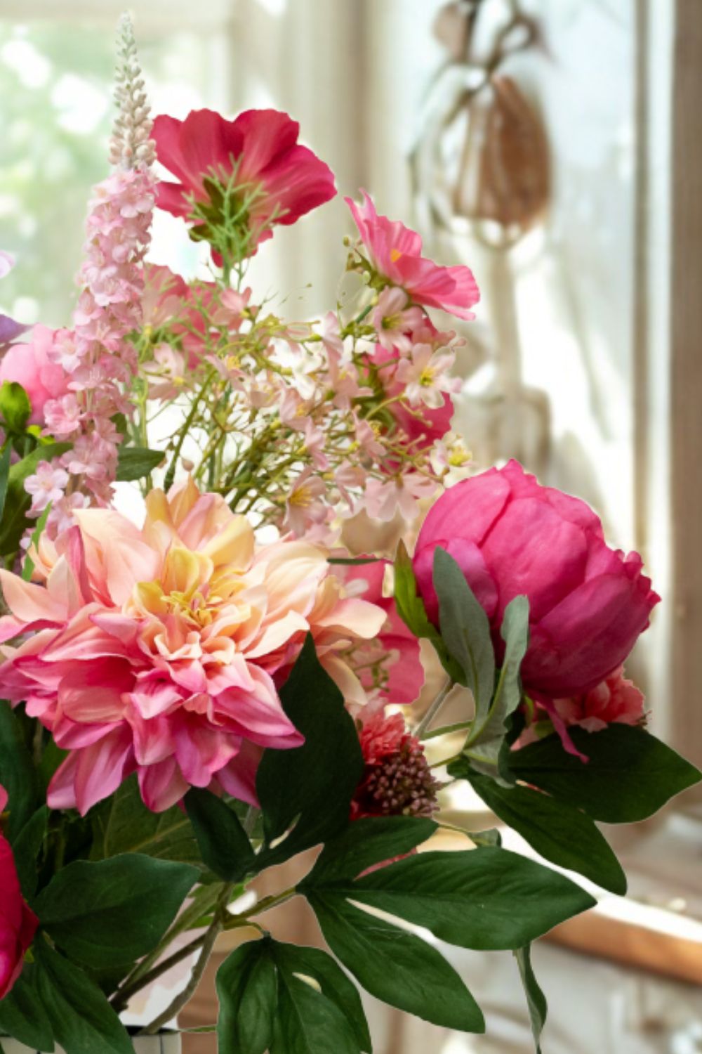 Détails 2 du Bouquet Artificiel Pink Poetry