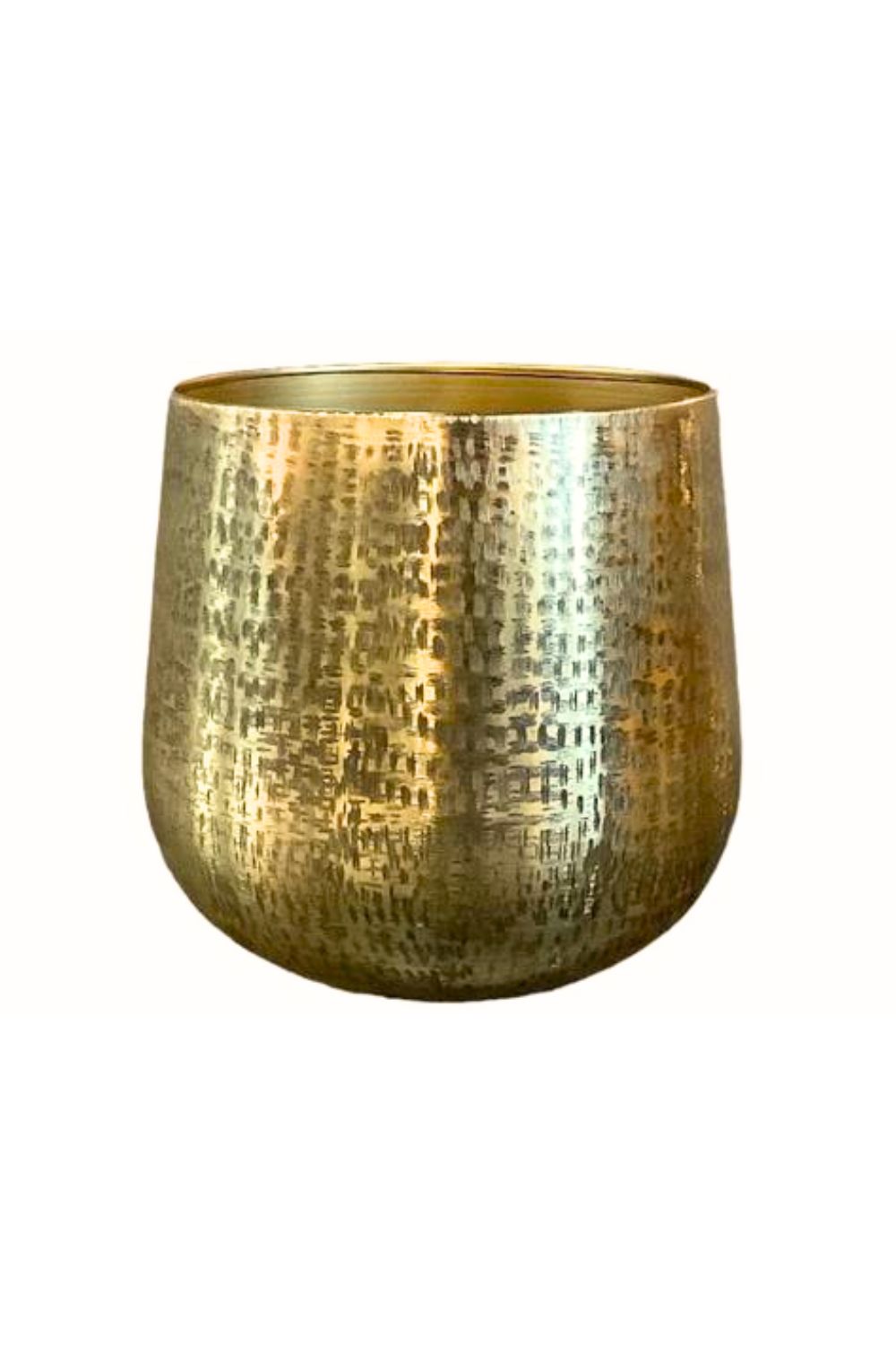 Pot de fleur Doré 24x22 cm (métal)