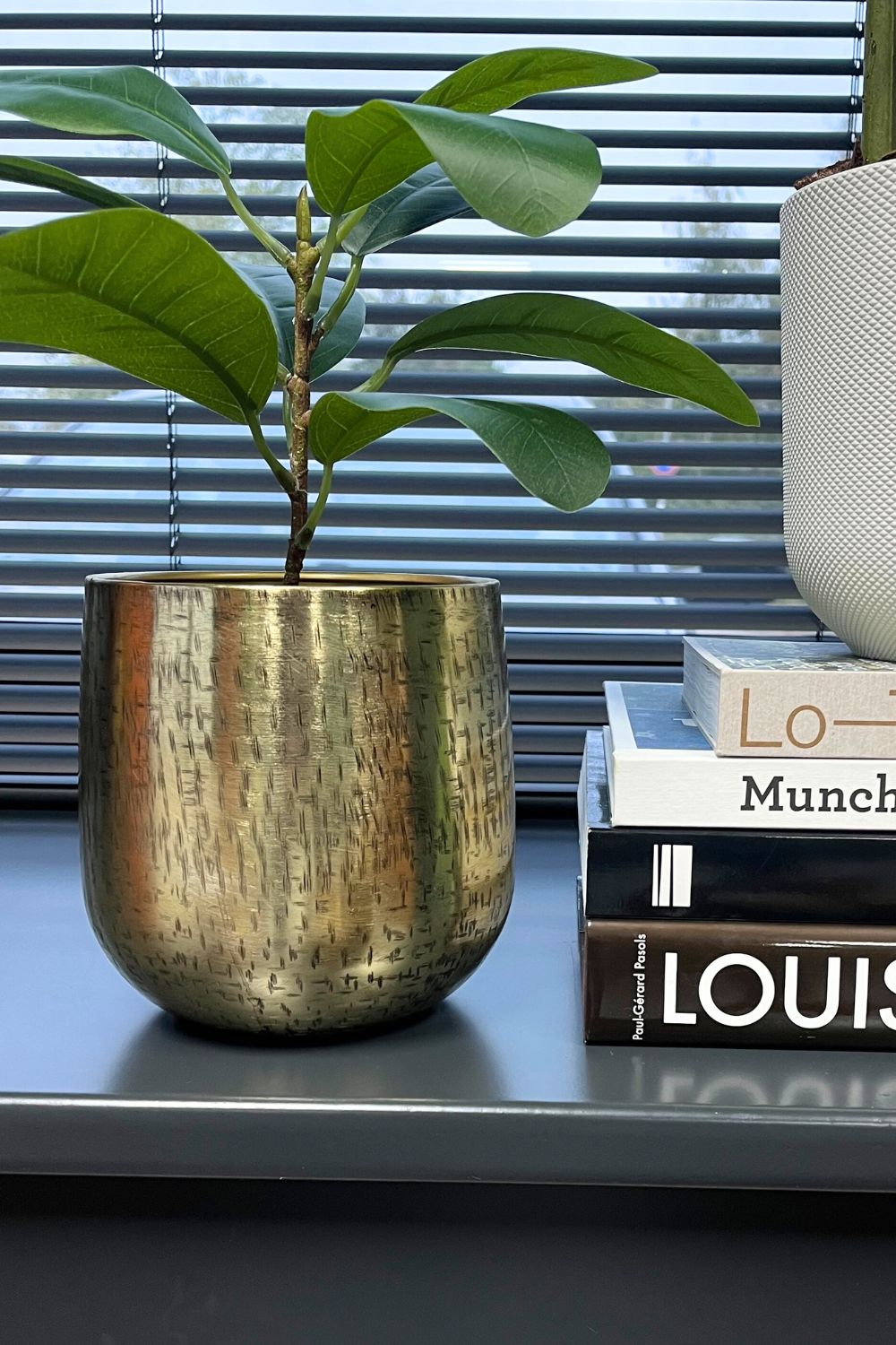 Photo d'ambiance du Pot de fleur Doré 16x15 cm (métal)